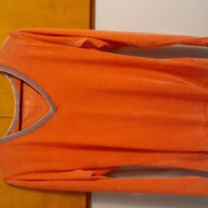 pink and lilac tie dye long sleeve v-neck shirt $12